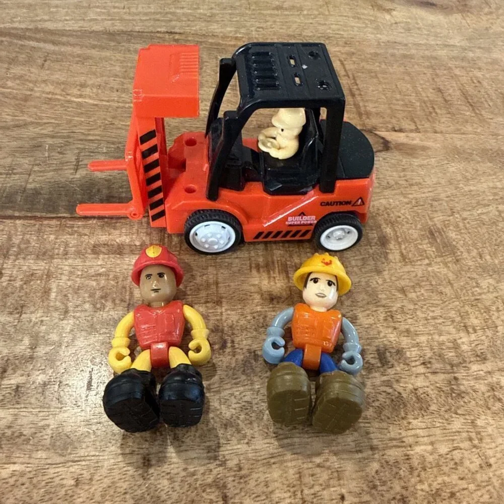Nikko Toys Construction Workers Figures Cake Toppers Toy State 2.5 Inch (3 Pcs)
